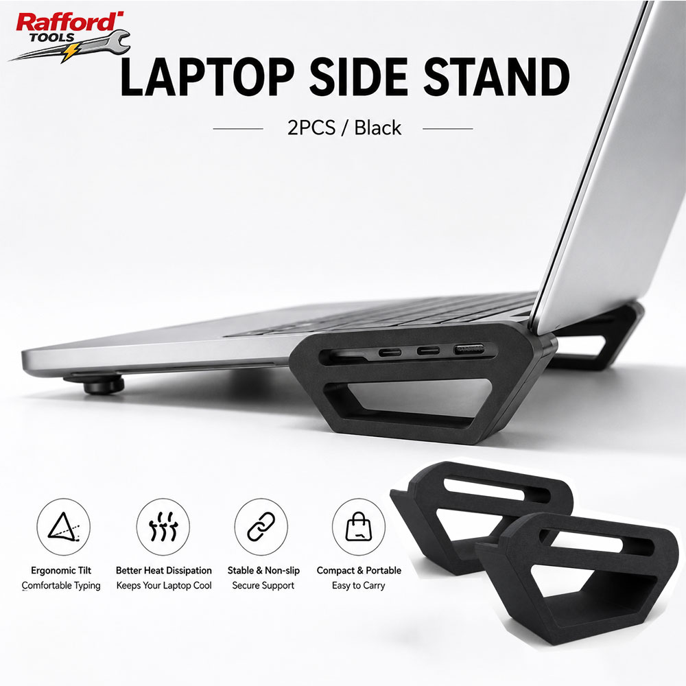 Tablet Lap Desk - Rafford Laptop Side Stand, Portable Ergonomic