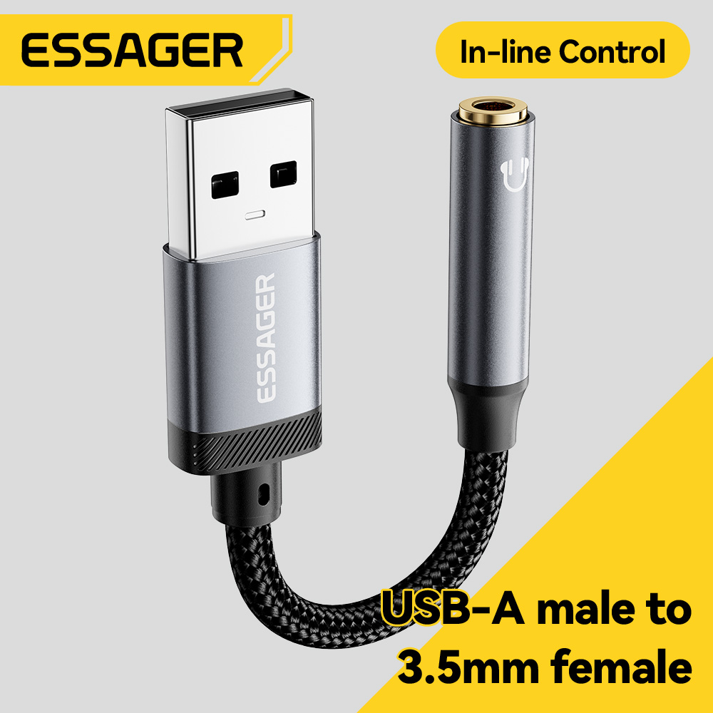 Essager USB To 3.5mm Audio Cab - огляд і ціна Wired Earphone Lightning