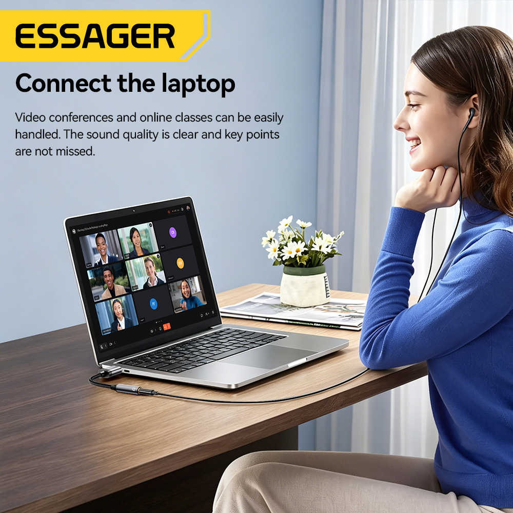 Essager USB To 3.5mm Audio Cab - огляд і ціна Wired Earphone Lightning