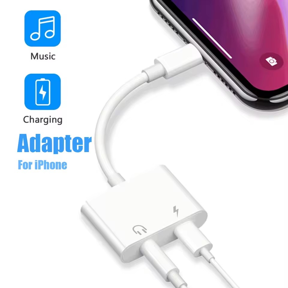 2 in 1 iOS to 3.5mm Jack Audio - огляд і ціна Wired Earphone Lightning